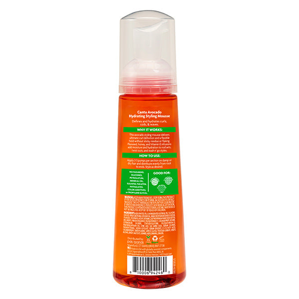 Cantu Avocado Hydrating Style Mousse 248ml - British product