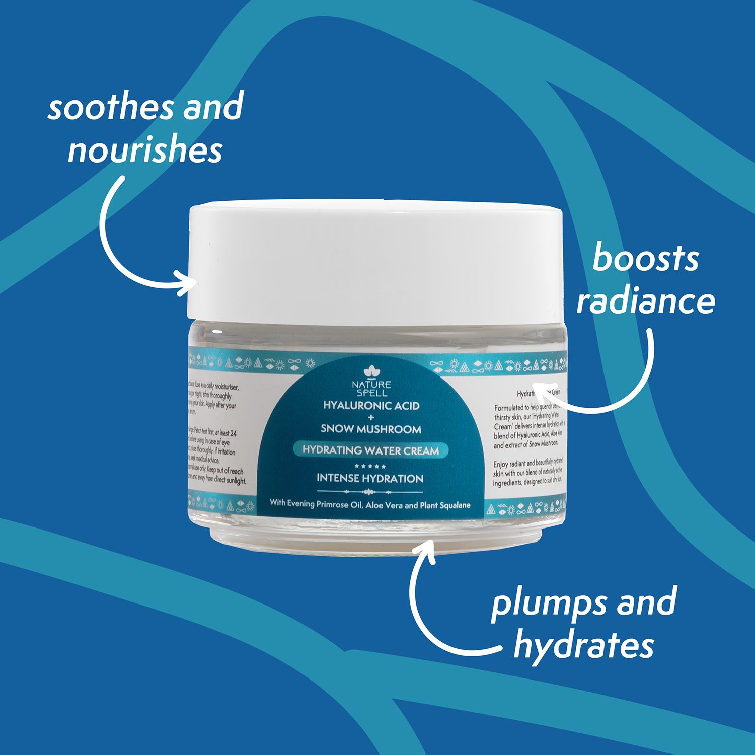 Nature Spell hydrating water cream with Hyaluronic Acid 100ml - British product