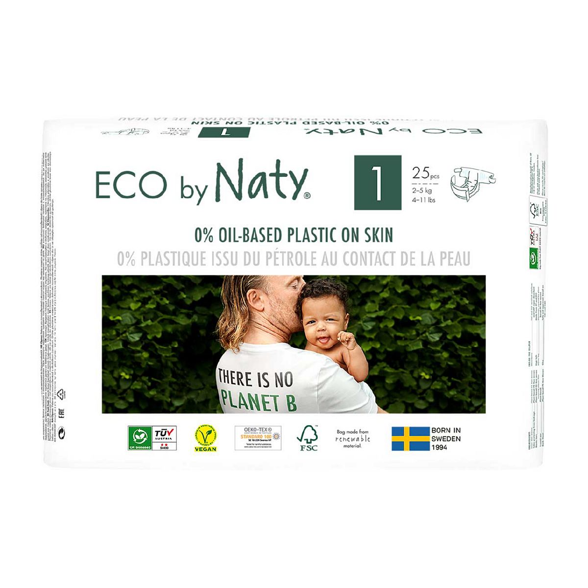 Naty Newborn, 25 Eco Nappies, 2-5kg Baby Accessories & Cleaning Boots   