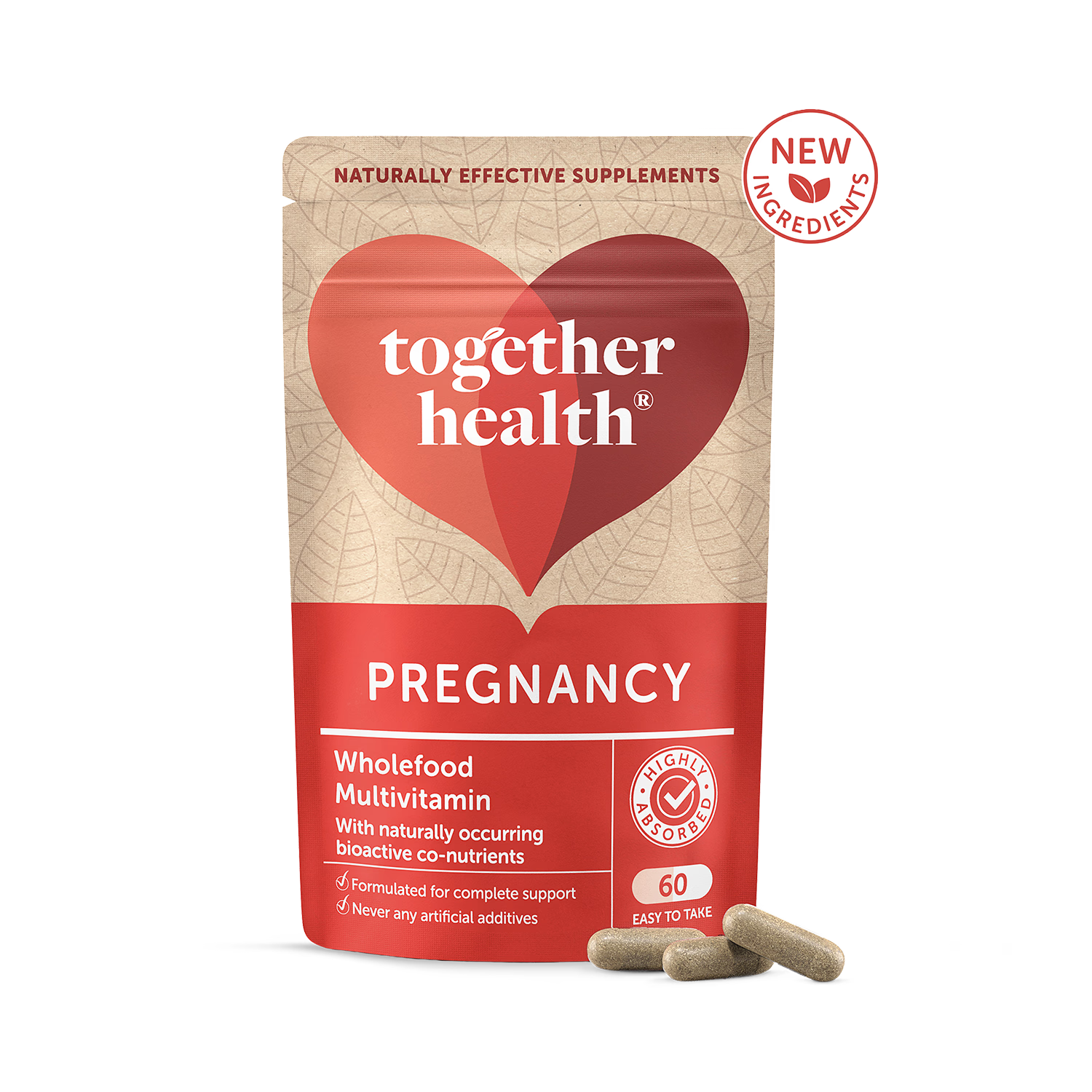 Together Health pregnancy multivitamin capsules 60, imported from the UK