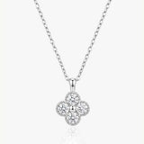 MUCHV sterling silver clover necklace 45cm (British brand)