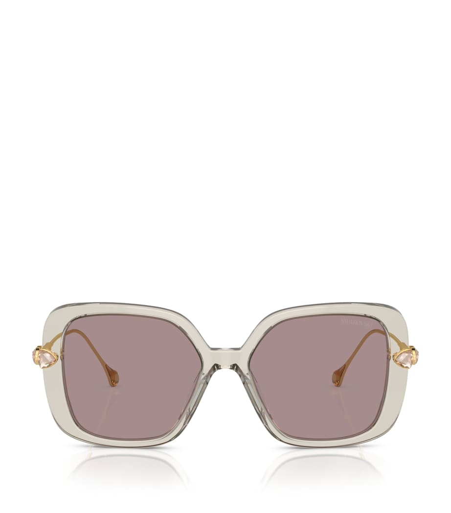 Swarovski oversized sunglasses (British brand)