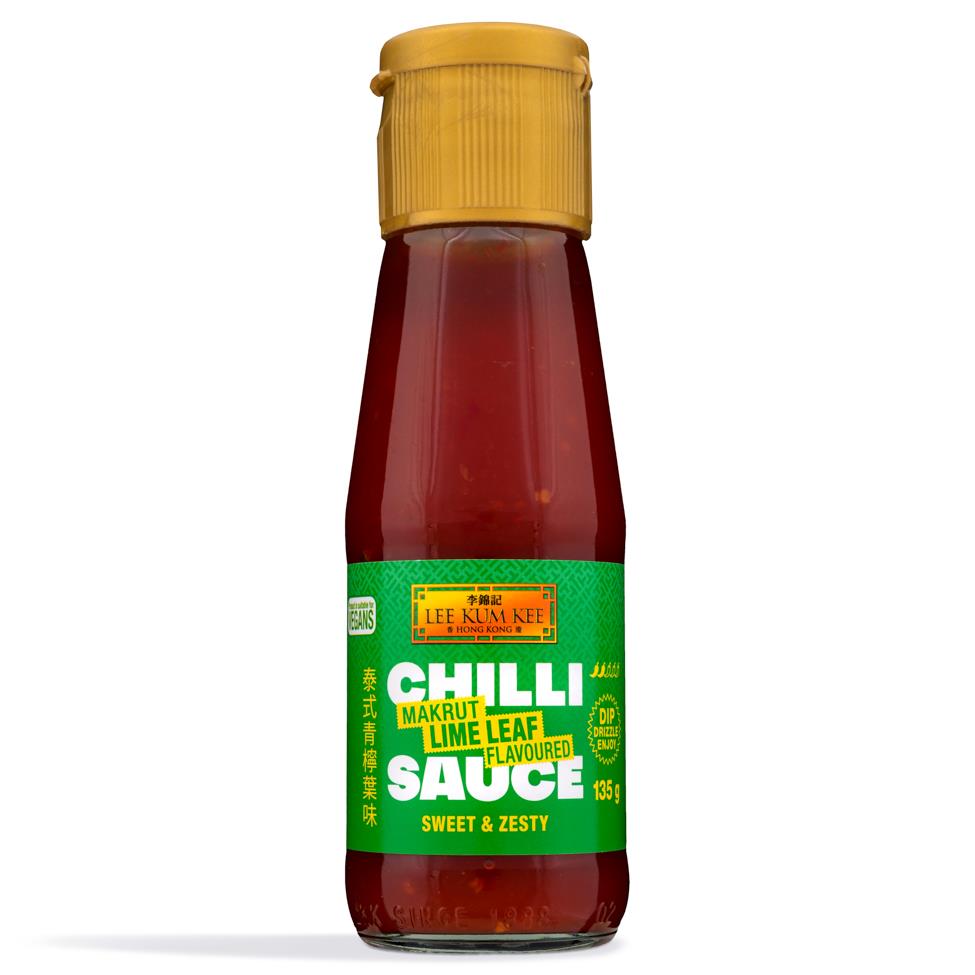 Lee Kum Kee makrut lime leaf chilli sauce 135g - British product