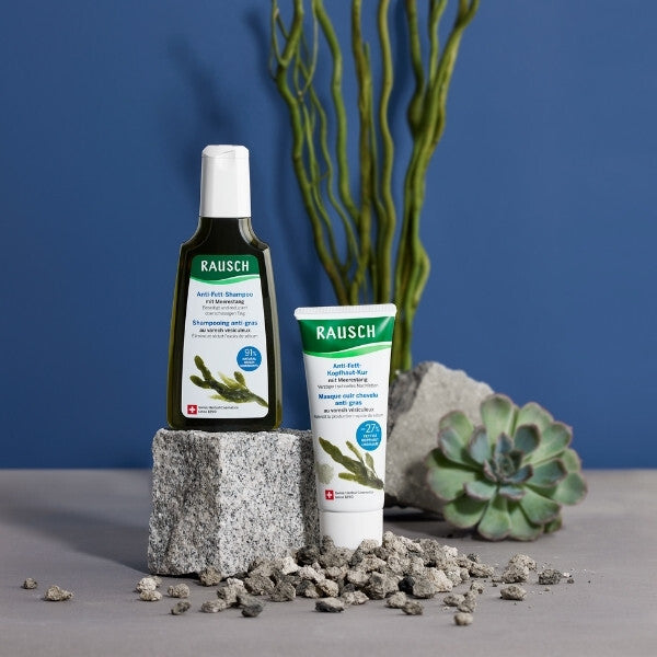 Rausch Degreasing Shampoo with Seaweed 200ml, imported from Switzerland
