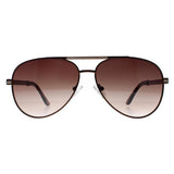 Guess men's aviator sunglasses brown gradient, UK version