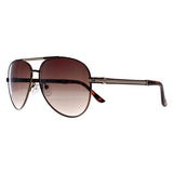 Guess men's aviator sunglasses brown gradient, UK version