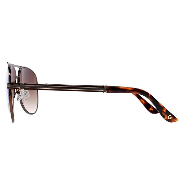 Guess men's aviator sunglasses brown gradient, UK version