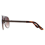 Guess men's aviator sunglasses brown gradient, UK version