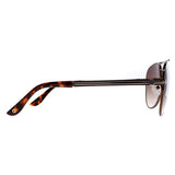 Guess men's aviator sunglasses brown gradient, UK version