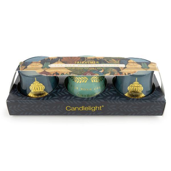 Candlelight three votive candles pear fig - British product