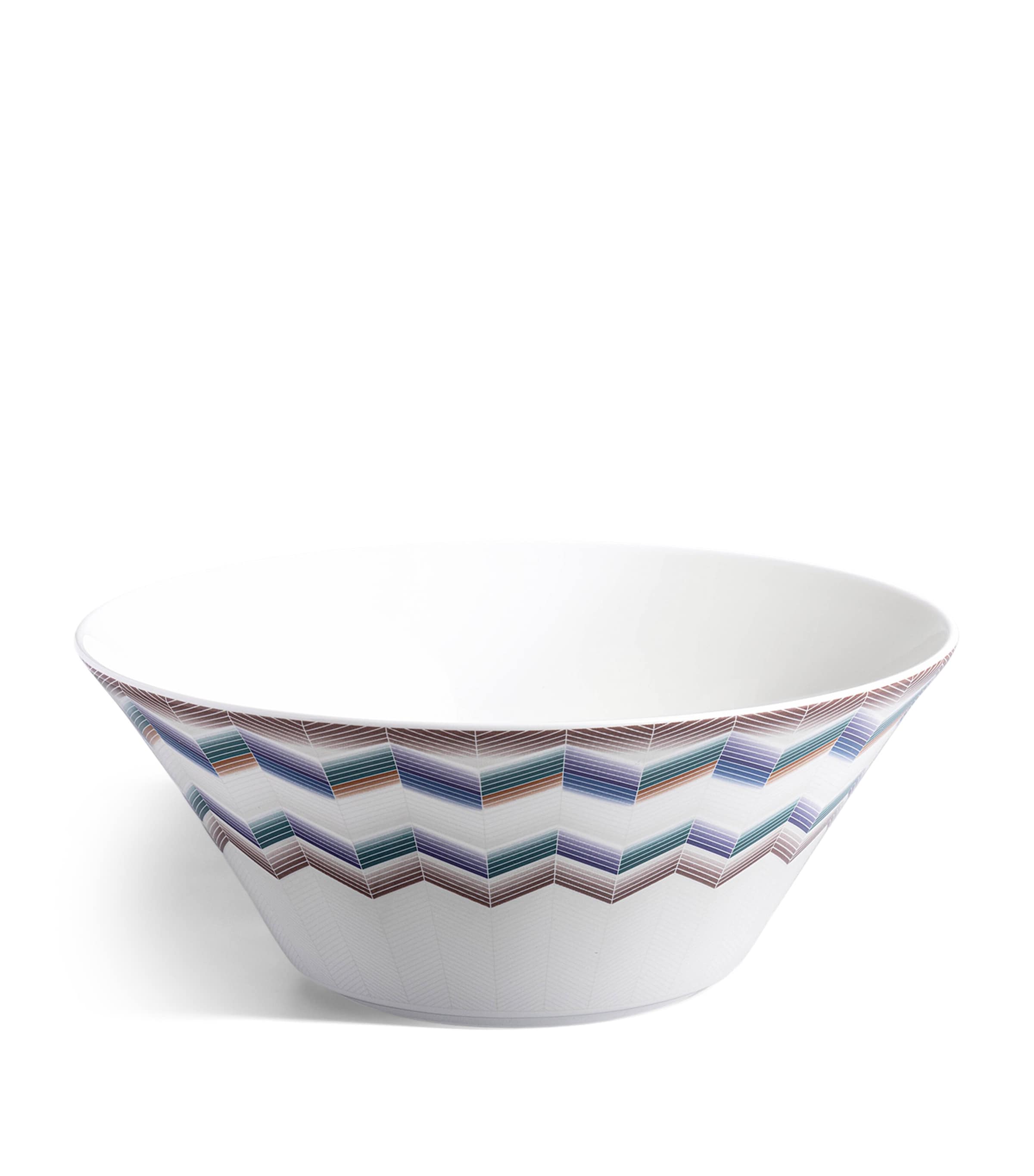 Missoni Home porcelain salad bowl zigzag pattern 26.5cm, imported from the UK