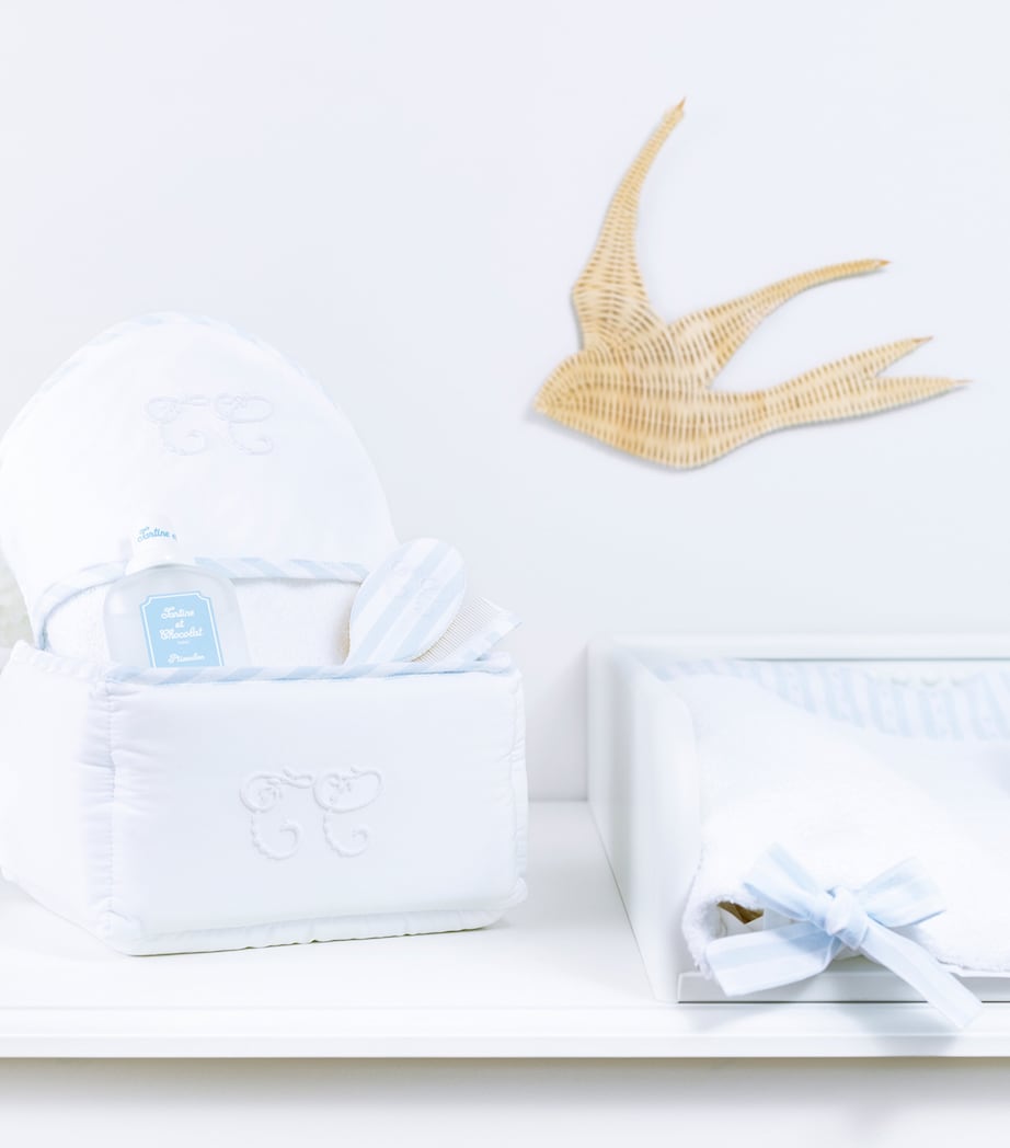 Tartine et Chocolat cotton monogram basket nursery storage, UK version