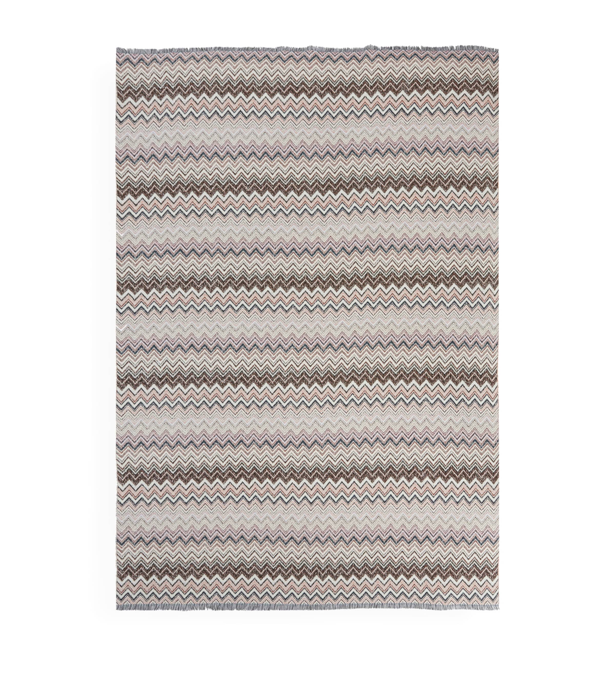 Missoni Home Wool-Blend Forest Throw 130cm x 195cm, imported from the UK