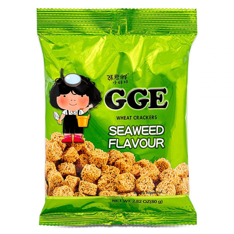 GGE wheat crackers seaweed flavour, Wei Lih - British product