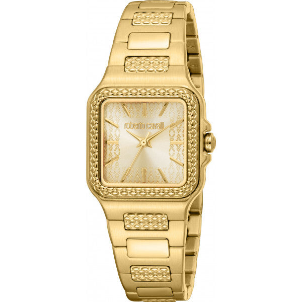 Roberto Cavalli Gold Ladies Crest Watch (British brand)