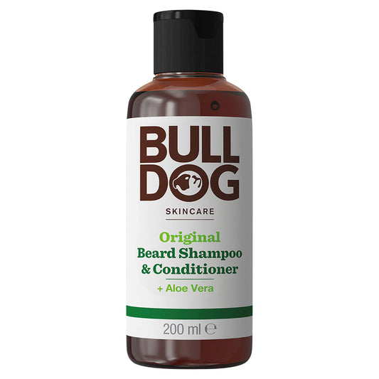 Bull Dog Skincare for Men Original Beard Shampoo & Conditioner 200ml shaving Sainsburys   