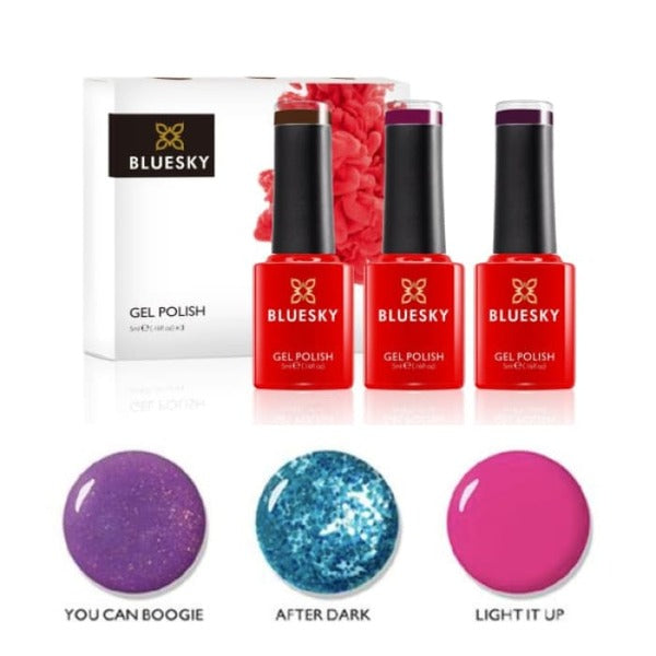 Bluesky gel polish Neon Nights set 3x5ml (British brand)