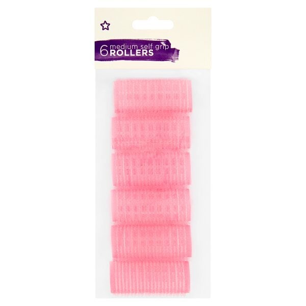 Superdrug Medium Velcro Rollers x6