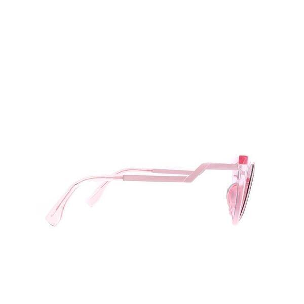 SVNX transparent pink sunglasses with cat eye frame - British product