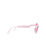 SVNX transparent pink sunglasses with cat eye frame - British product