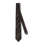 Brunello Cucinelli silk geometric tie 7.5cm - British product