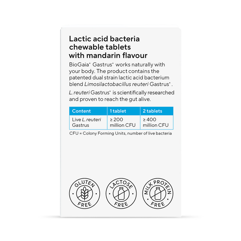 BioGaia probiotic tablets mandarin flavour 30 tablets - British product