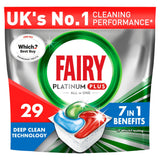 Fairy Platinum Plus Fresh Herbal Breeze Deep Clean Dishwasher Tablets x29 GOODS Sainsburys   