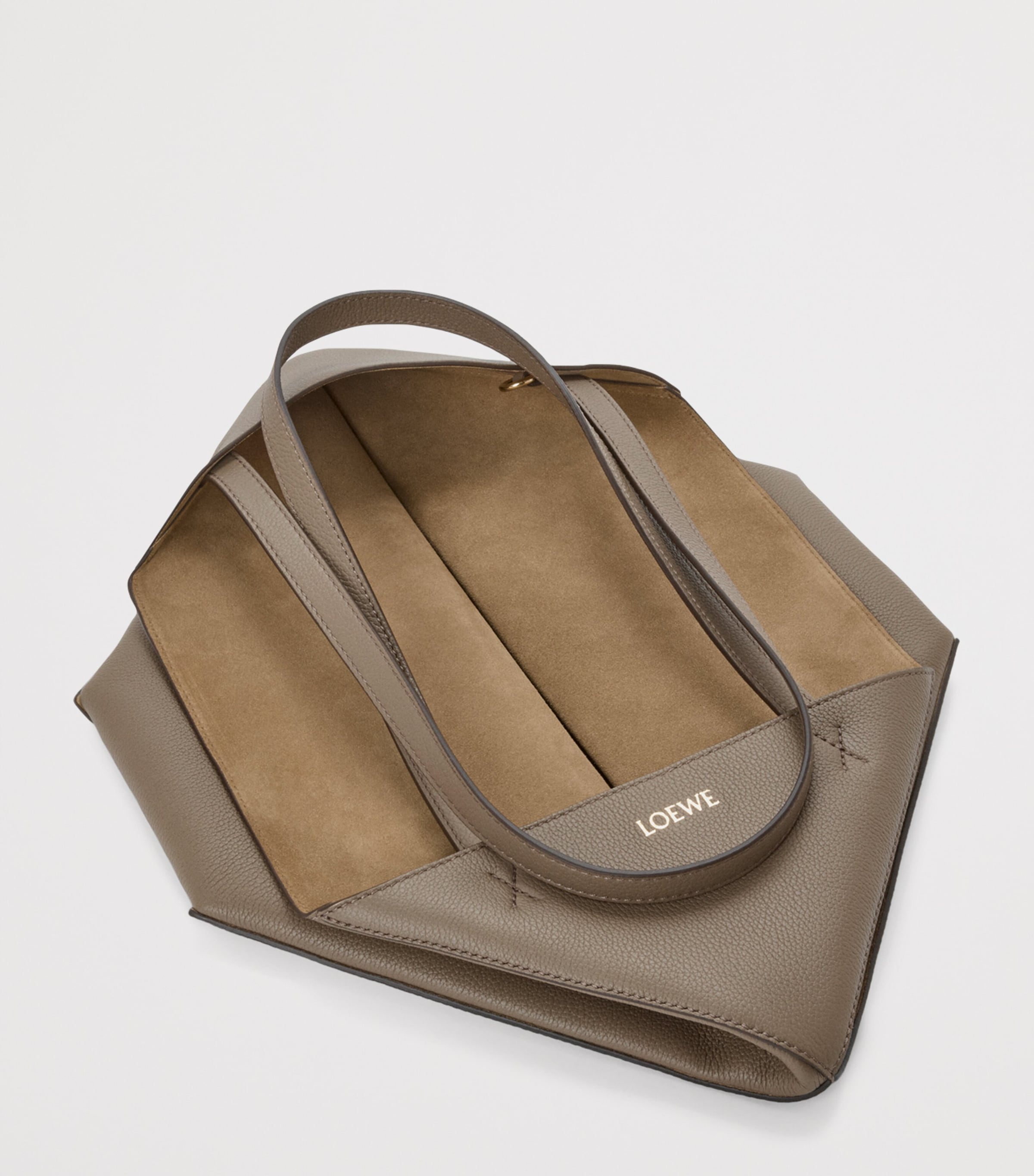 LOEWE Puzzle Tote leather bag with origami lines - British product