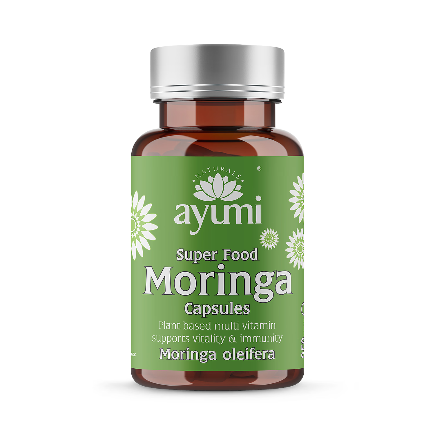 Ayumi Moringa vegan capsules 60 count high potency (British brand)