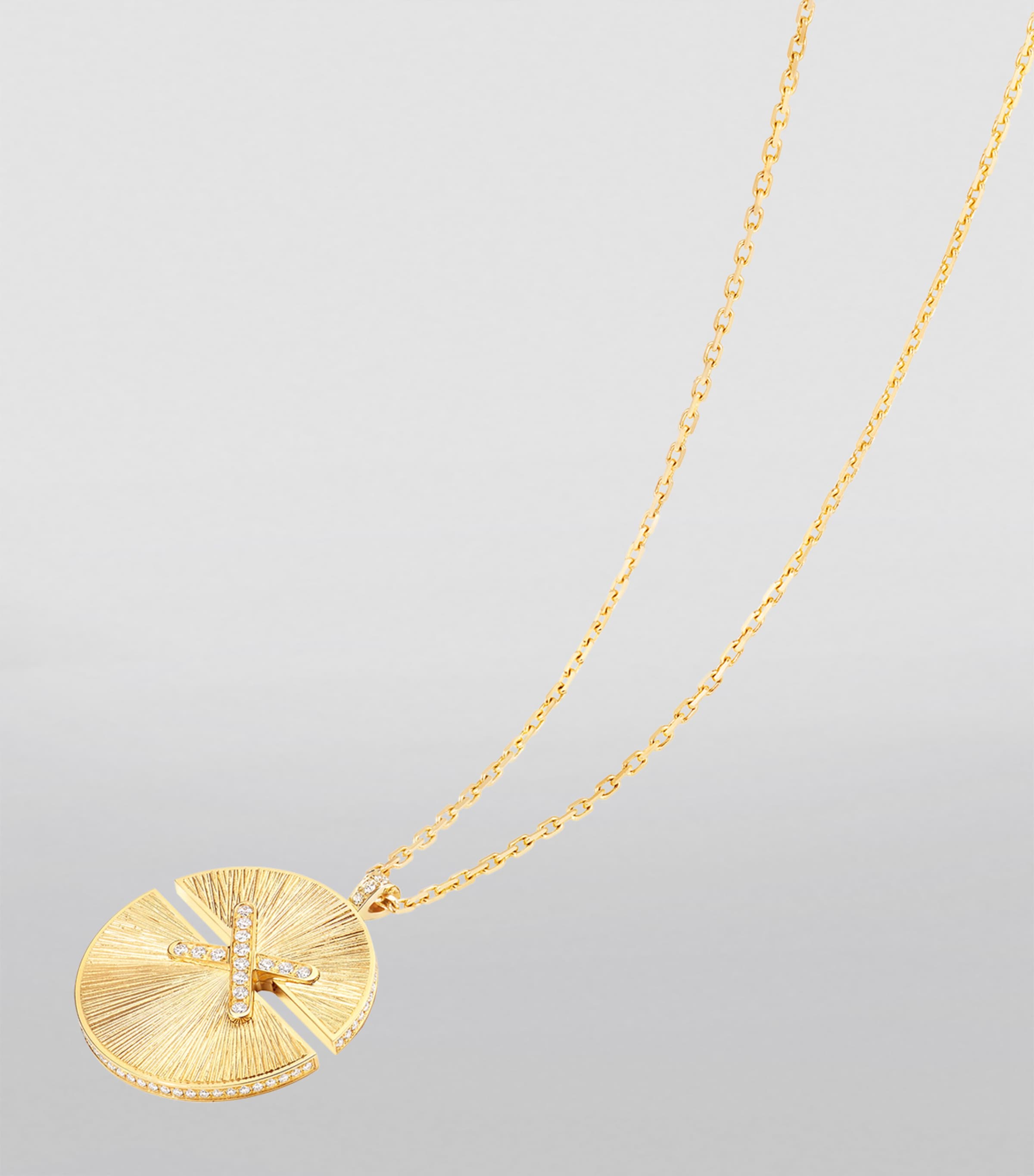 Chaumet Jeux de Liens Harmony pendant necklace 18kt gold diamonds - British product