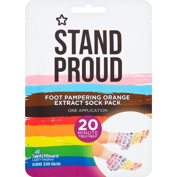 Superdrug Pride Foot Sock Orange