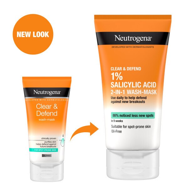 Neutrogena® Clear & Defend Wash-Mask 150ml GOODS Superdrug   