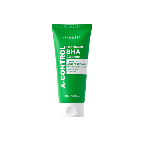 NINE LESS A-Control Heartleaf BHA cleanser 120ml, imported from the UK
