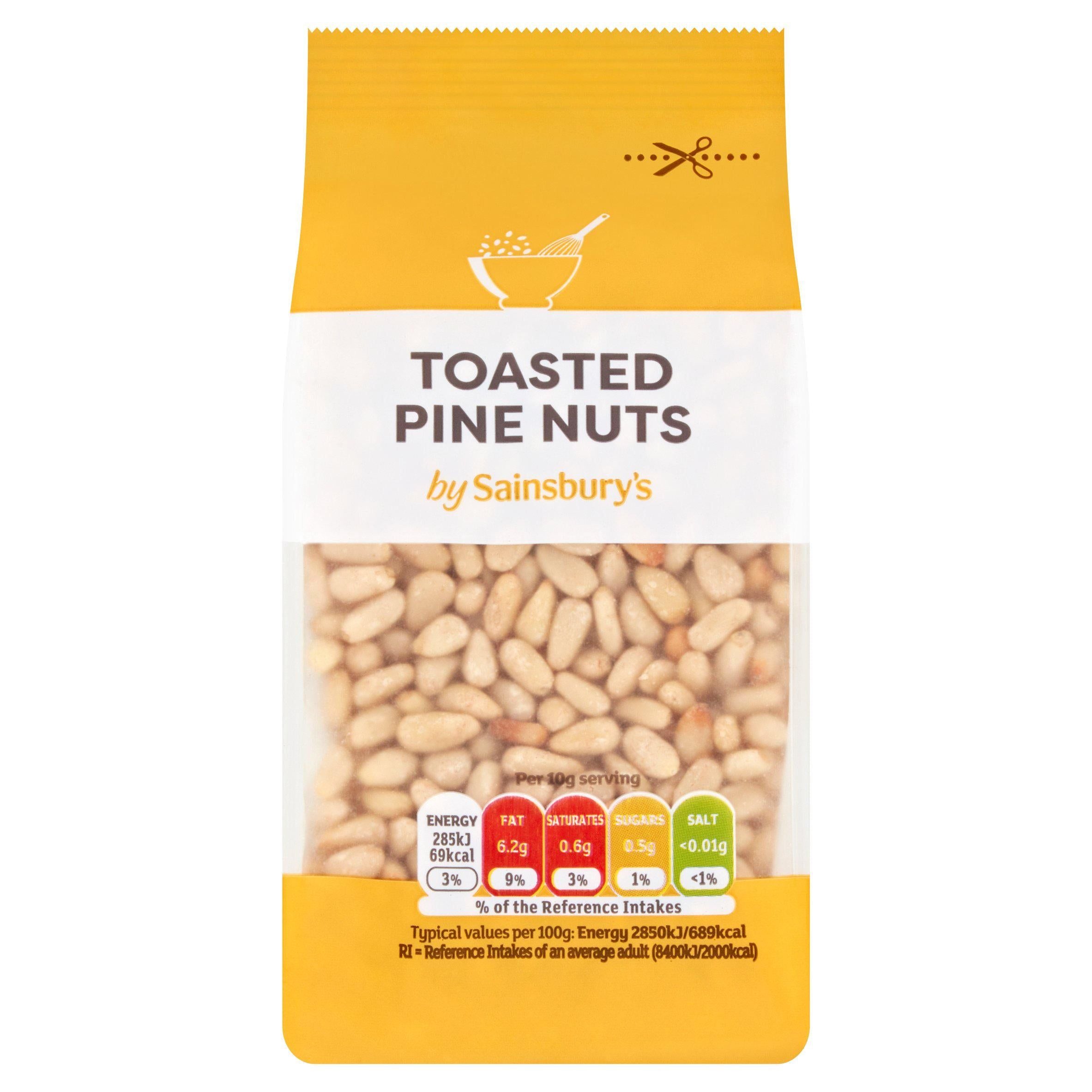 Sainsbury's Toasted Pine Nuts 100g GOODS Sainsburys   