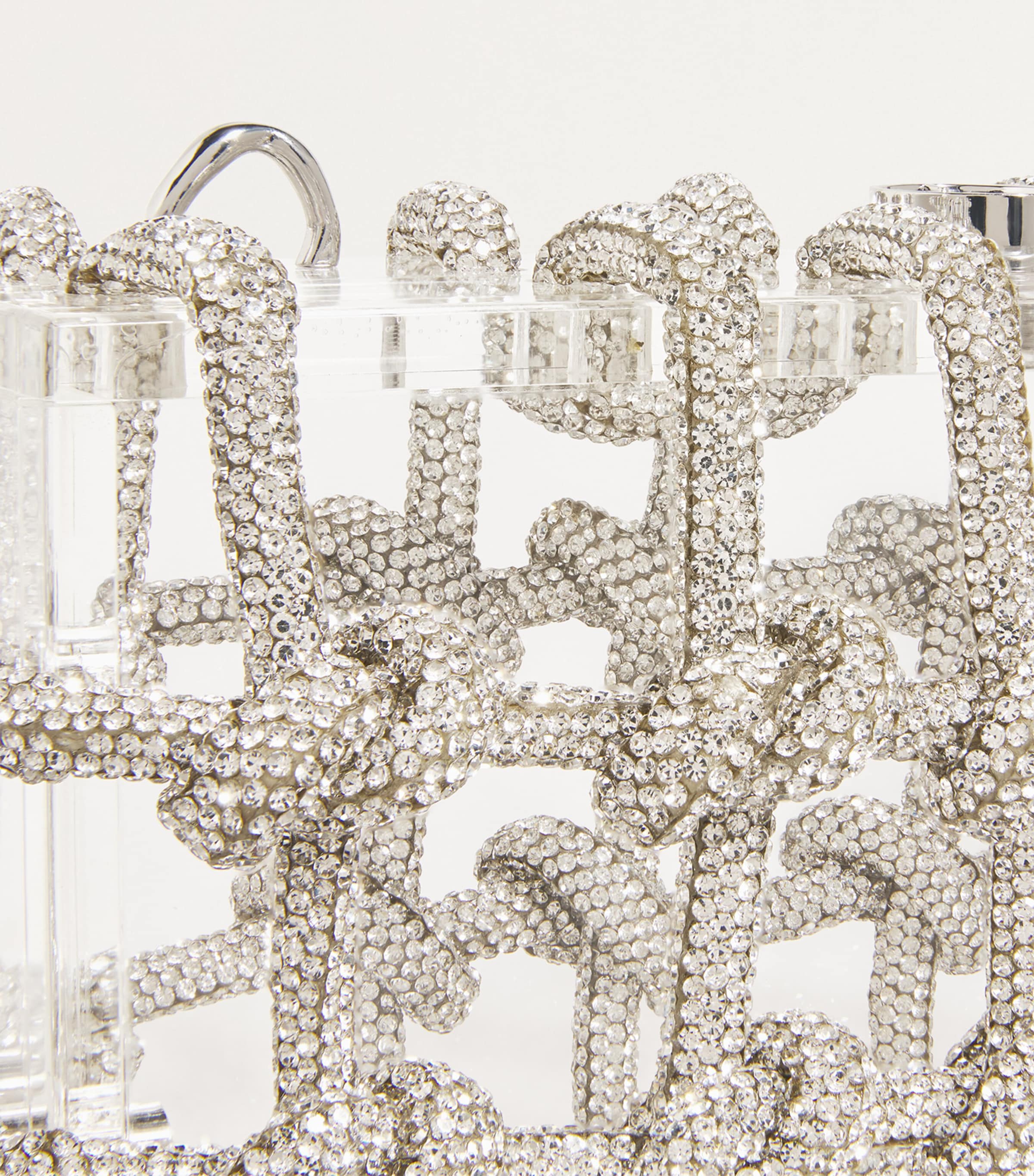 Cult Gaia rhinestone Bess shoulder bag acrylic, UK version