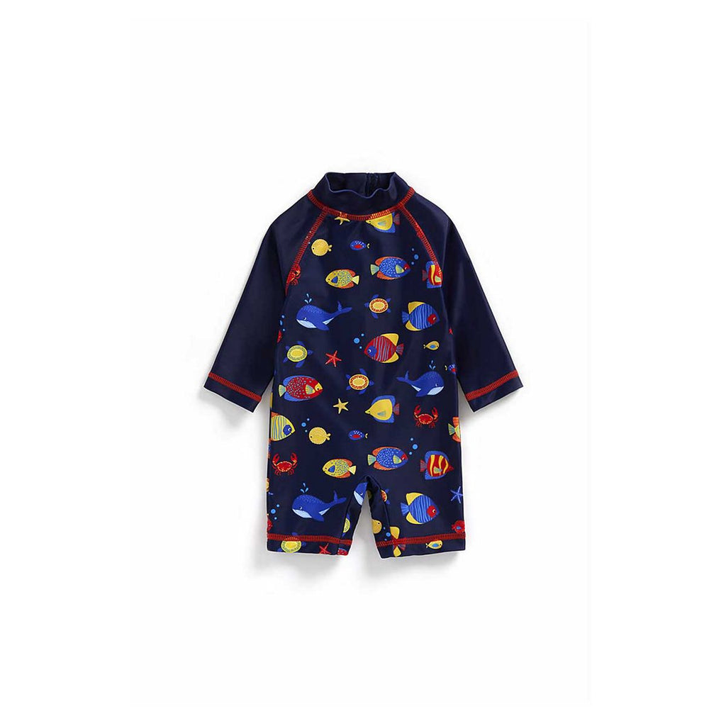 Navy Fish Sunsafe Suit