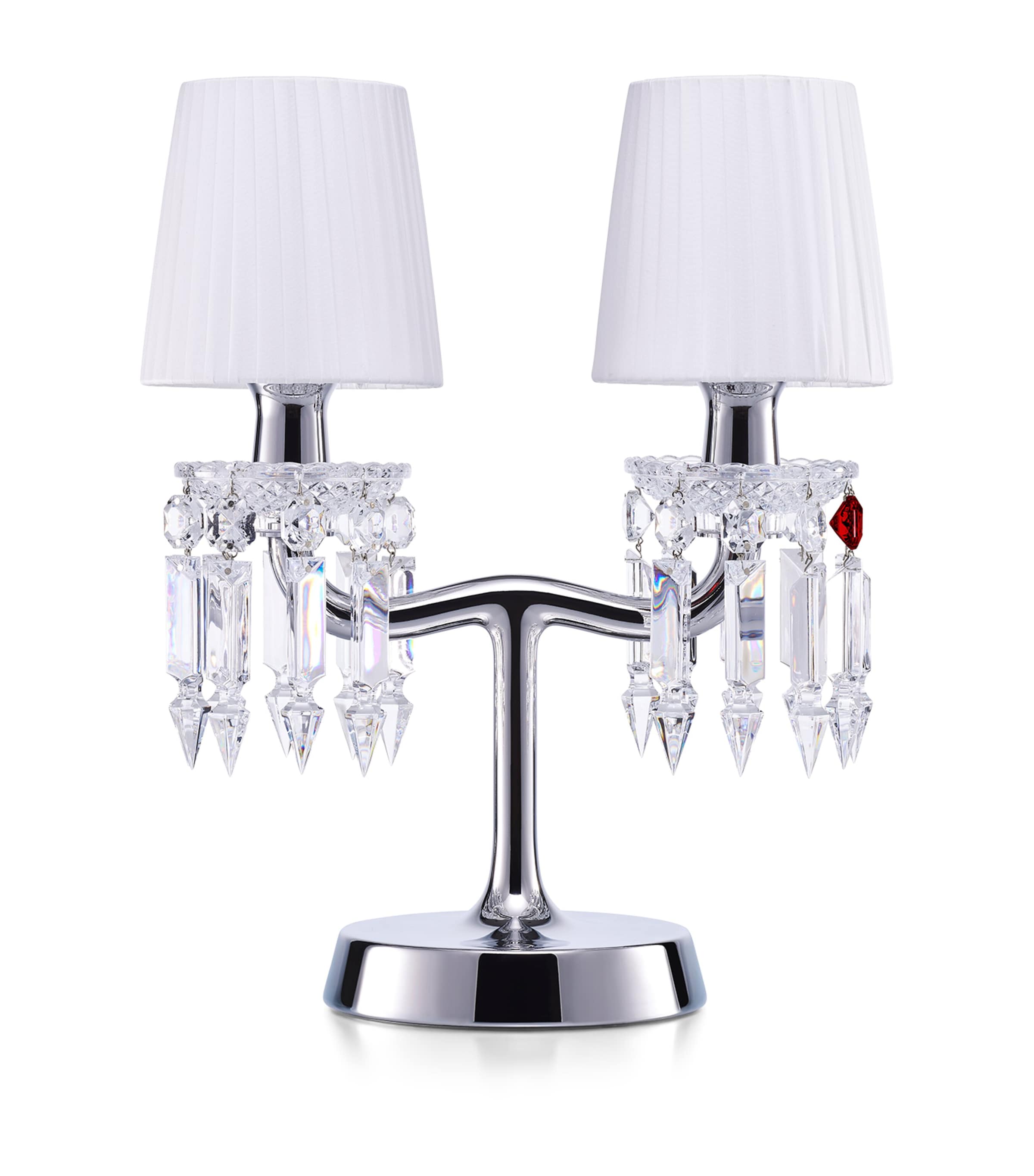 Baccarat Zénith Nomade chrome table lamp 37cm (British brand)