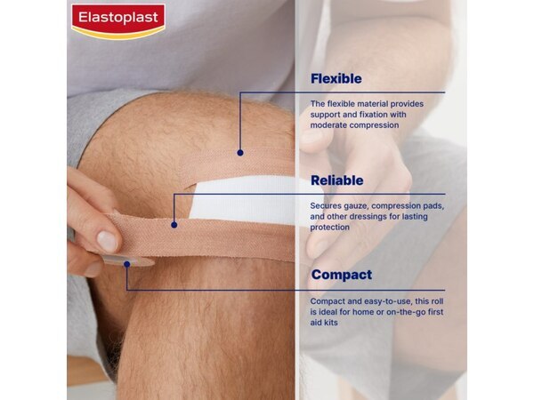 Elastoplast Fabric Elastic Roll Plaster, 2.5cm x 3m GOODS Superdrug   