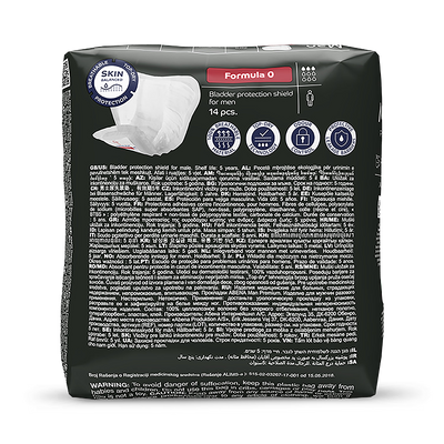Abena Man Formula 0 Premium Inkontinensinnlegg 300ml Absorbering Pakke med 14