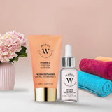 Warda Vitamin C skincare set 50ml + 15ml, imported from the UK