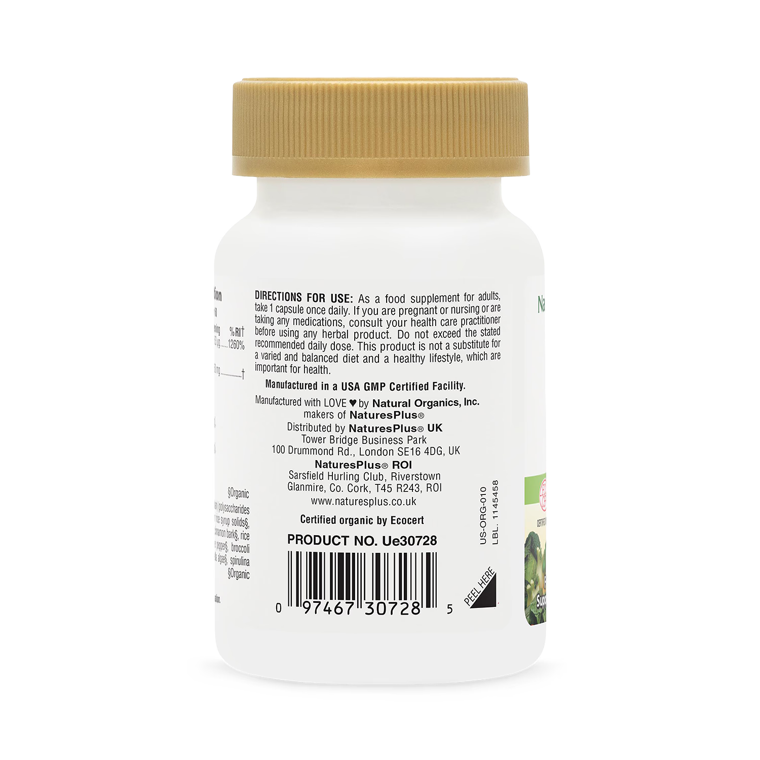 NaturesPlus Sol Garden organic vitamin D3 2500IU, imported from the UK