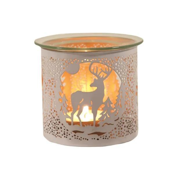 Aroma 3-in-1 tealight holder White Stag design, UK version