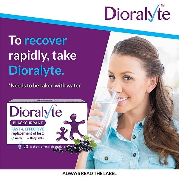 Dioralyte Blackcurrant Rehydration Sachets x20 GOODS Superdrug   