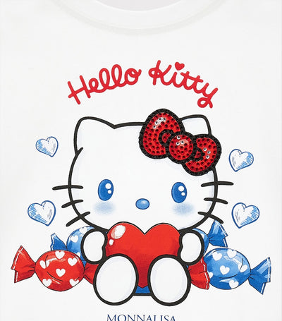 Harrods T-shirt graphique en coton Hello Kitty pour enfants, 2-12 ans, avec strass - Achetez en ligne sur McGrocer
