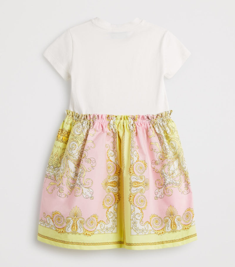 Versace Kids Cotton Barocco T-Shirt Dress 12 Months - 5 Years (British brand)
