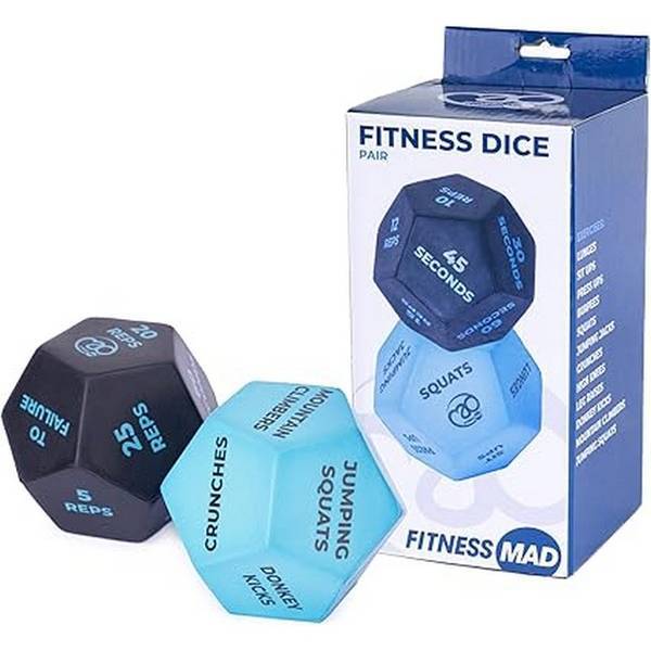 Fitness Mad fitness dice pack of 2 10cm - British product