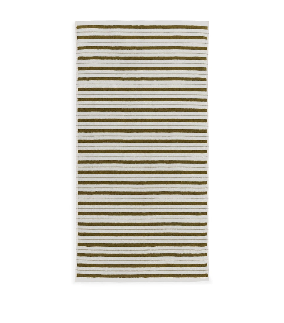 BAINA organic cotton striped bath towel 70cm x 140cm - British product