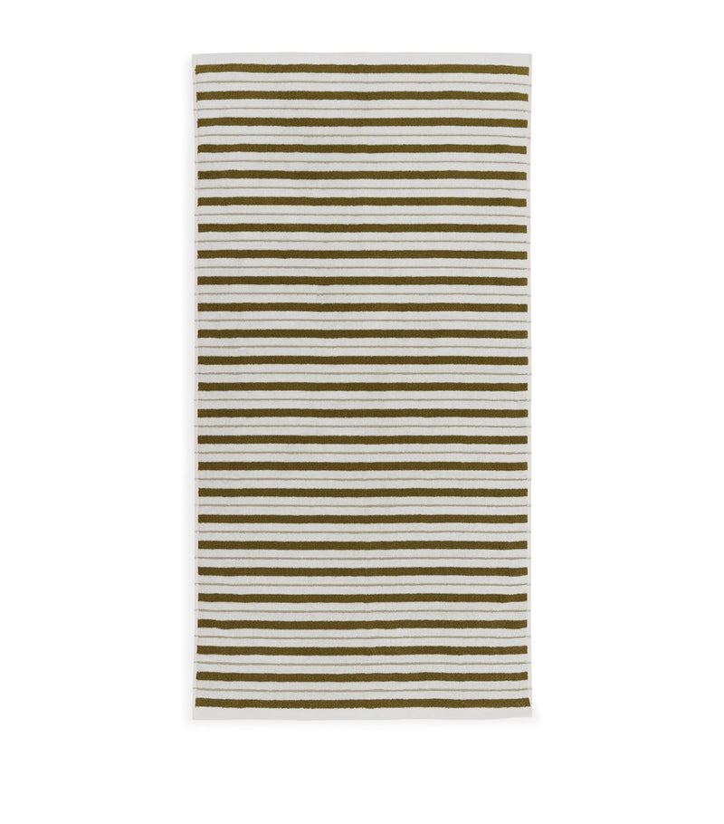 BAINA organic cotton striped bath towel 70cm x 140cm - British product