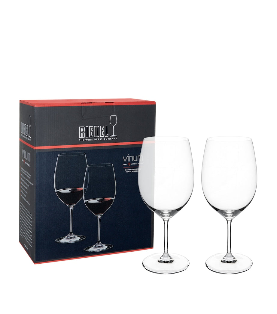 Riedel Vinum Bordeaux wine glasses set of 2, UK version