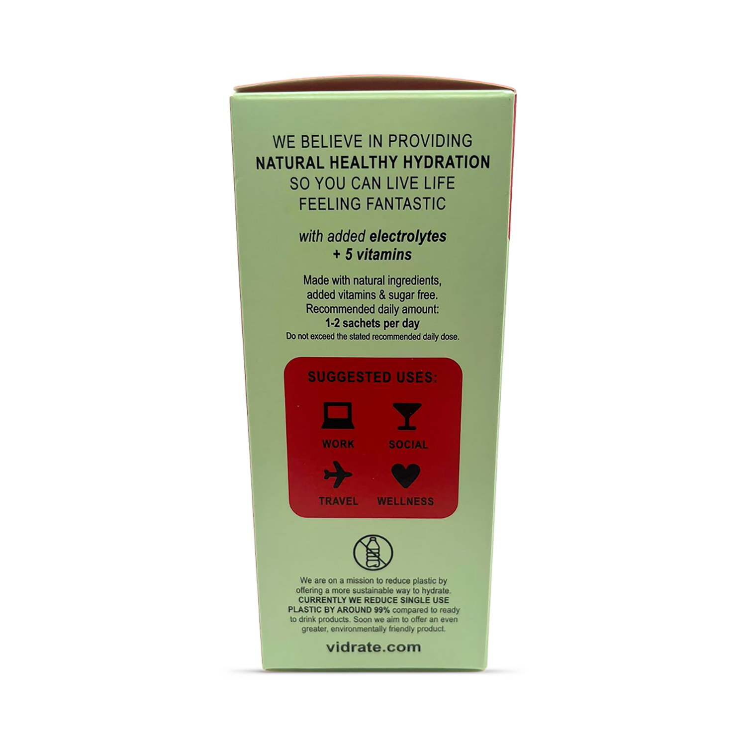 Vidrate cherry hydration sachets 12 pack, UK version